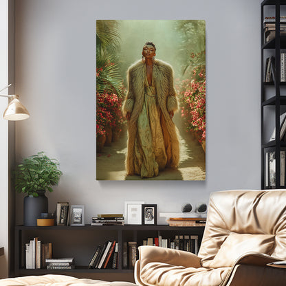 Fashion Queen in Tropical Jungle Canvas Prints Artesty