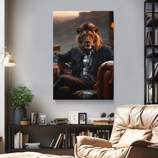 Lion Boss Canvas Prints Artesty