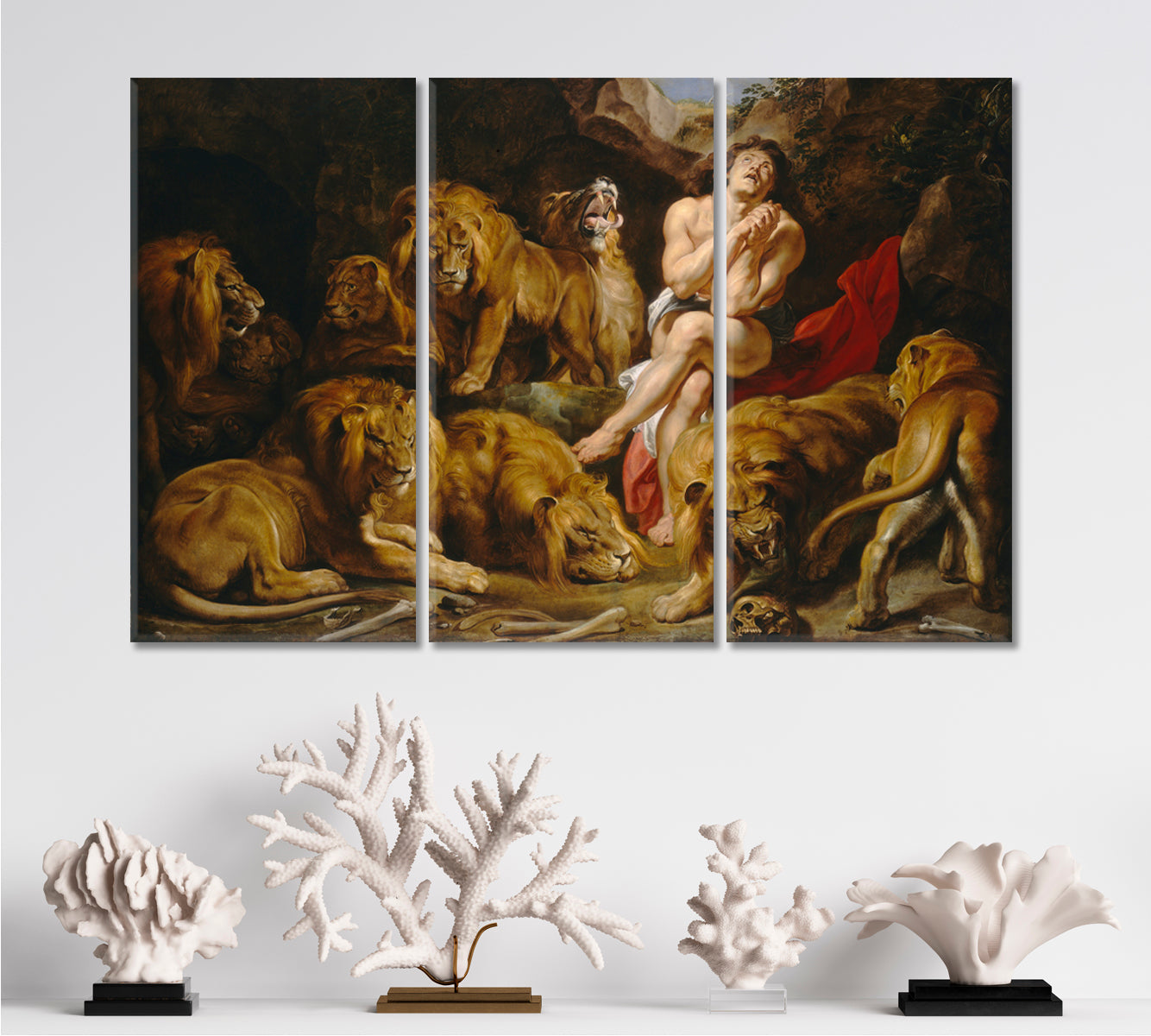 DANIEL in the LION'S DEN  Fine Art Flemish Painting Reproduction Sir Peter Paul Rubens Fine Art Artesty   