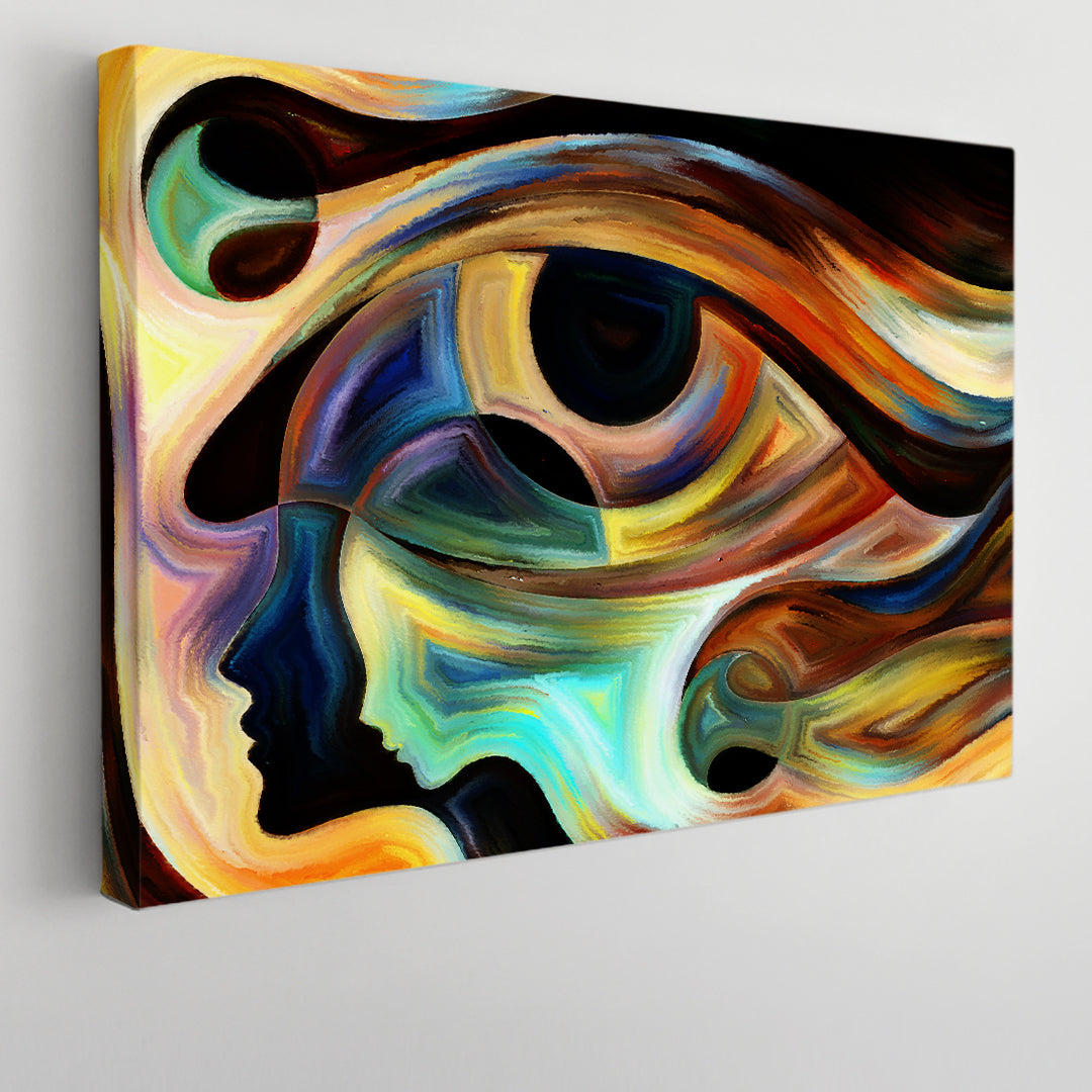 Woman and Child Human Eye Abstract Beautiful Lines Consciousness Art Artesty   