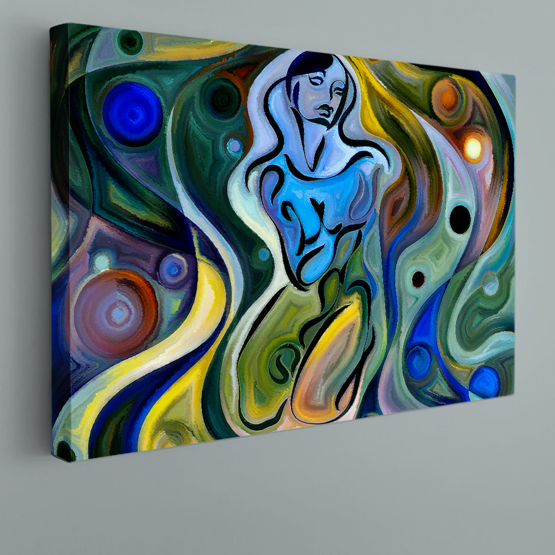 Soul And Being Curves in Colors Beautiful Abstraction Contemporary Art Artesty   