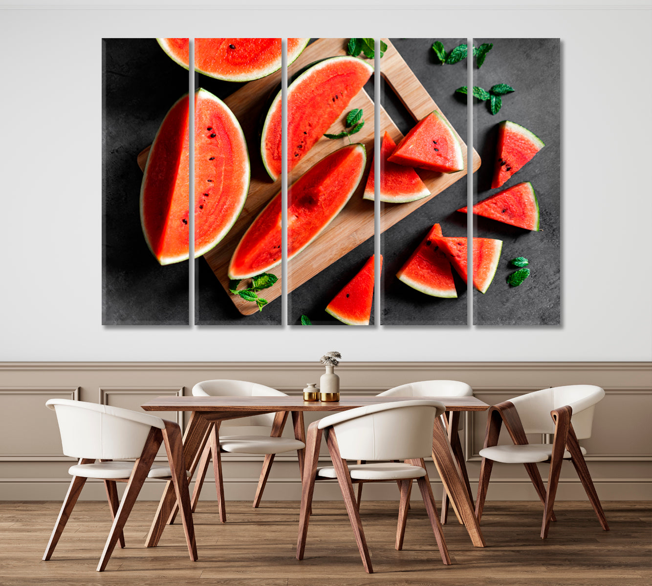 The Beauty of Watermelon Restaurant Modern Wall Art Artesty   