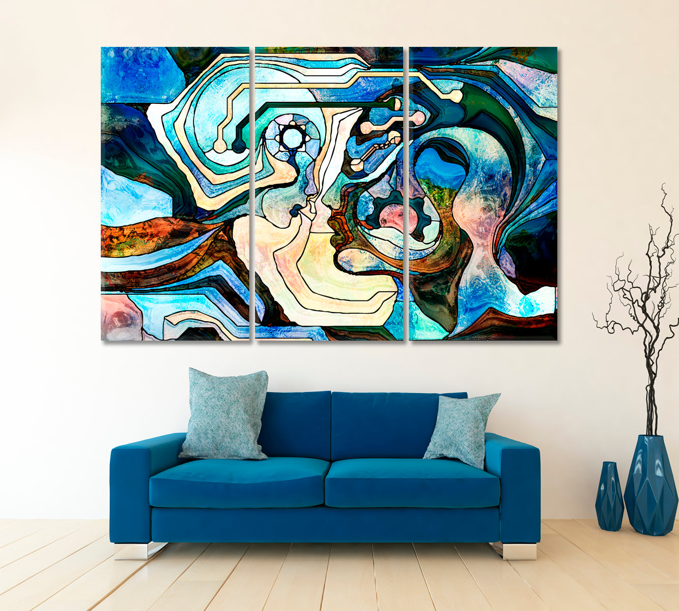 Towards Each Other Surreal Fantasy Large Art Print Décor Artesty   