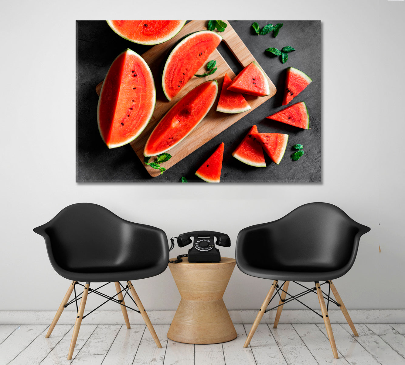 The Beauty of Watermelon Restaurant Modern Wall Art Artesty 1 panel 24" x 16" 