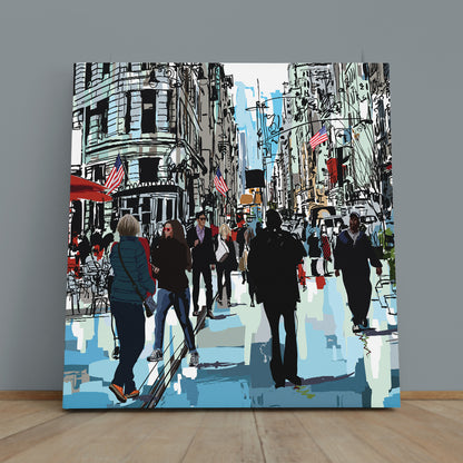 New York City Street Abstract Poster Cities Wall Art Artesty   