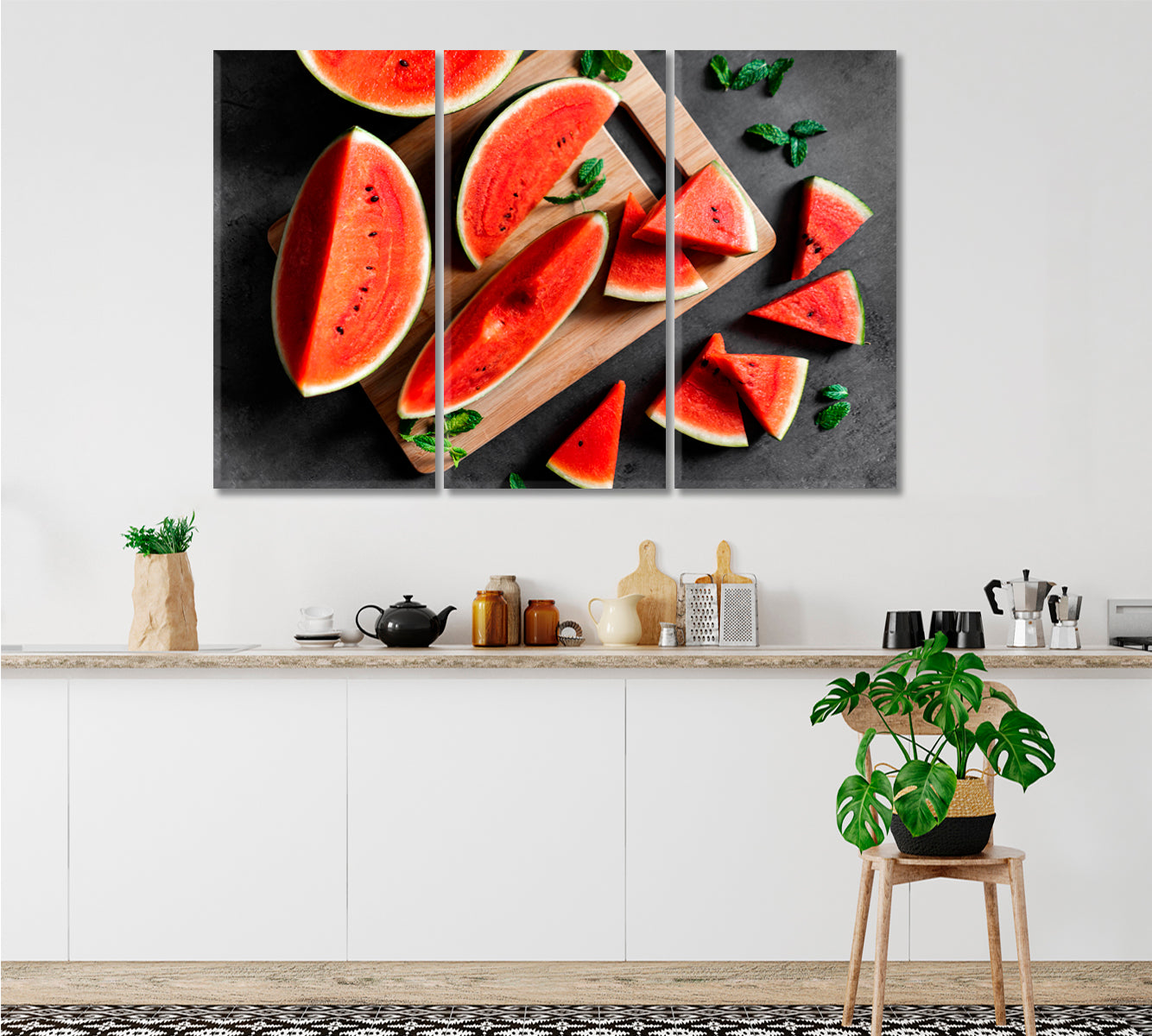 The Beauty of Watermelon Restaurant Modern Wall Art Artesty   