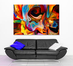 Mind Colors Abstract Art Print Artesty 1 panel 24" x 16" 