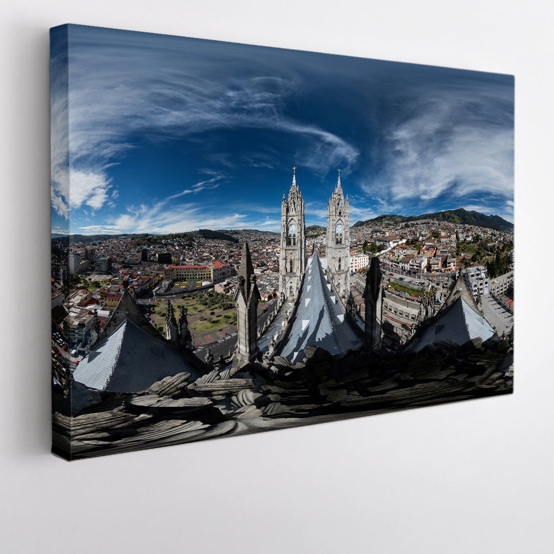 Quito Ecuador Beautiful Panorama Landscape Cities Wall Art Artesty 1 panel 24" x 16" 