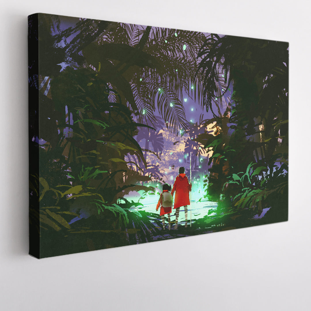DREAMLIKE Fantasy Forest Surreal Fantasy Large Art Print Décor Artesty 1 panel 24" x 16" 