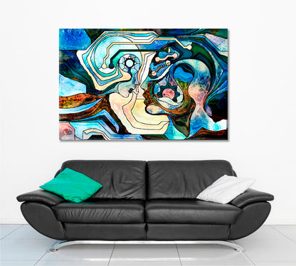 Towards Each Other Surreal Fantasy Large Art Print Décor Artesty 1 panel 24" x 16" 