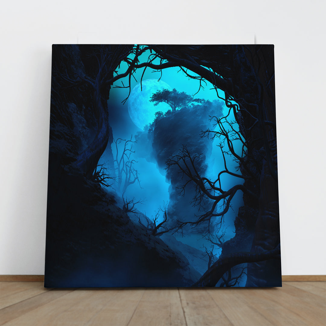 INSIDE CAVE Large Rock Formation Mysterious Landscape Scenery Landscape Fine Art Print Artesty   