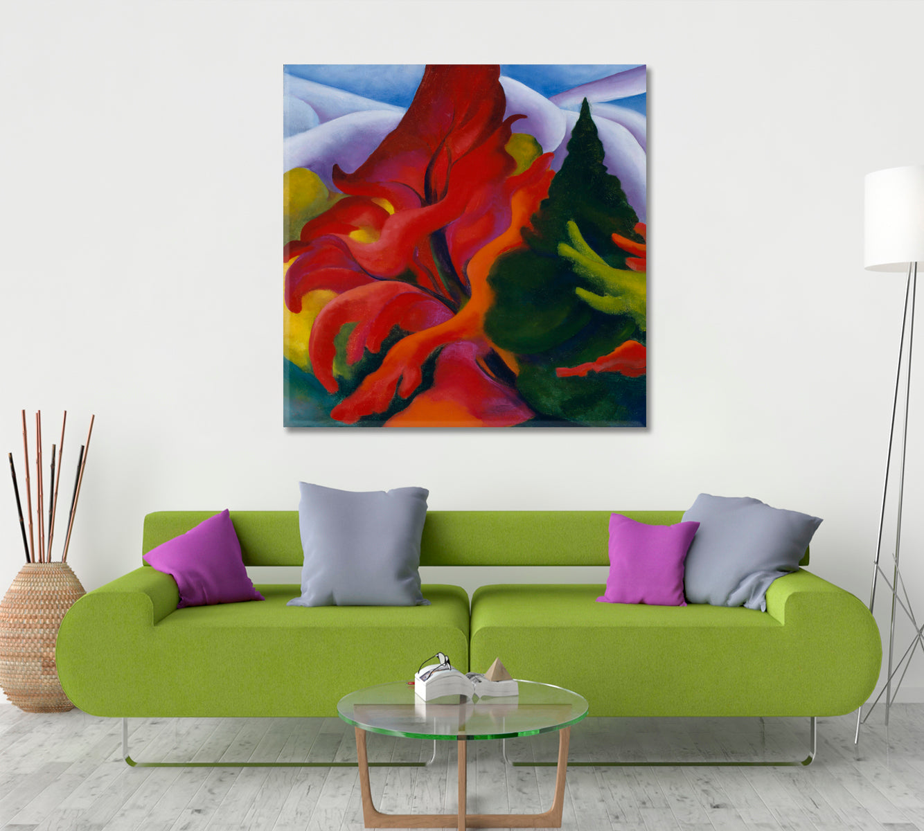 NATURE Georgia o Keeffe Inspired Abstract Style Art Abstract Art Print Artesty   
