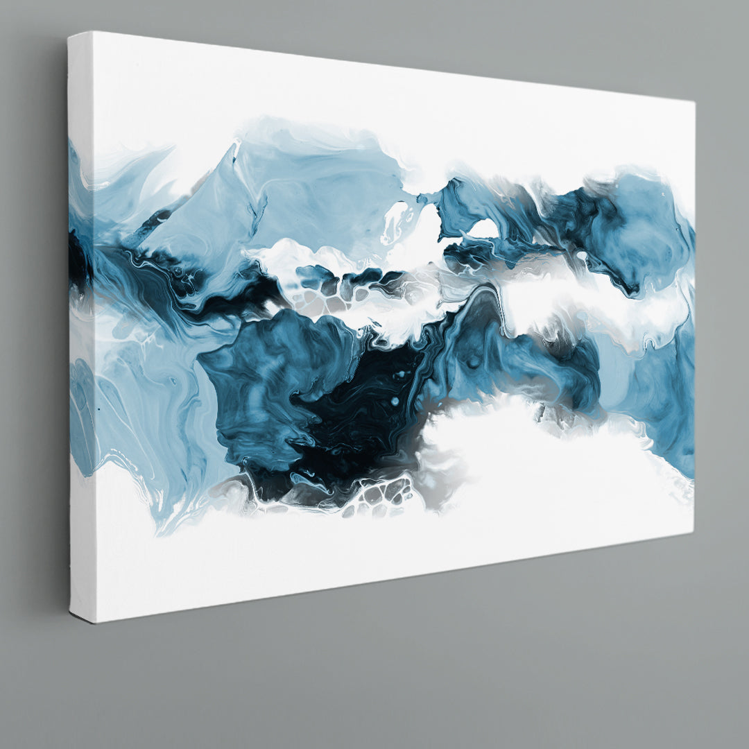 Creative Abstract Marble Painting Fluid Art, Oriental Marbling Canvas Print Artesty 1 panel 24" x 16" 