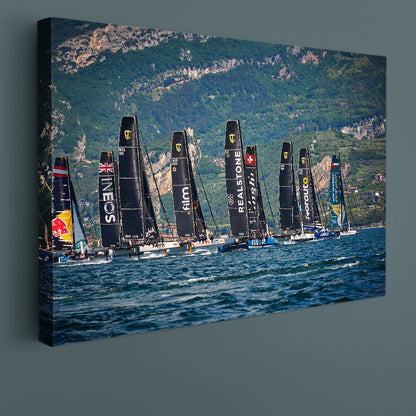 Speed Races Sailing Poster Transportation Canvas Art Artesty   