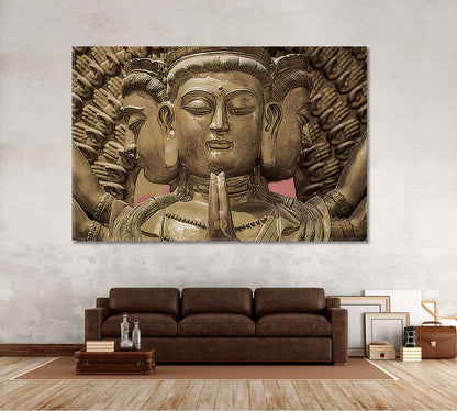 BUDDHA Chinese Temple Bangkok Thailand Religious Modern Art Artesty   