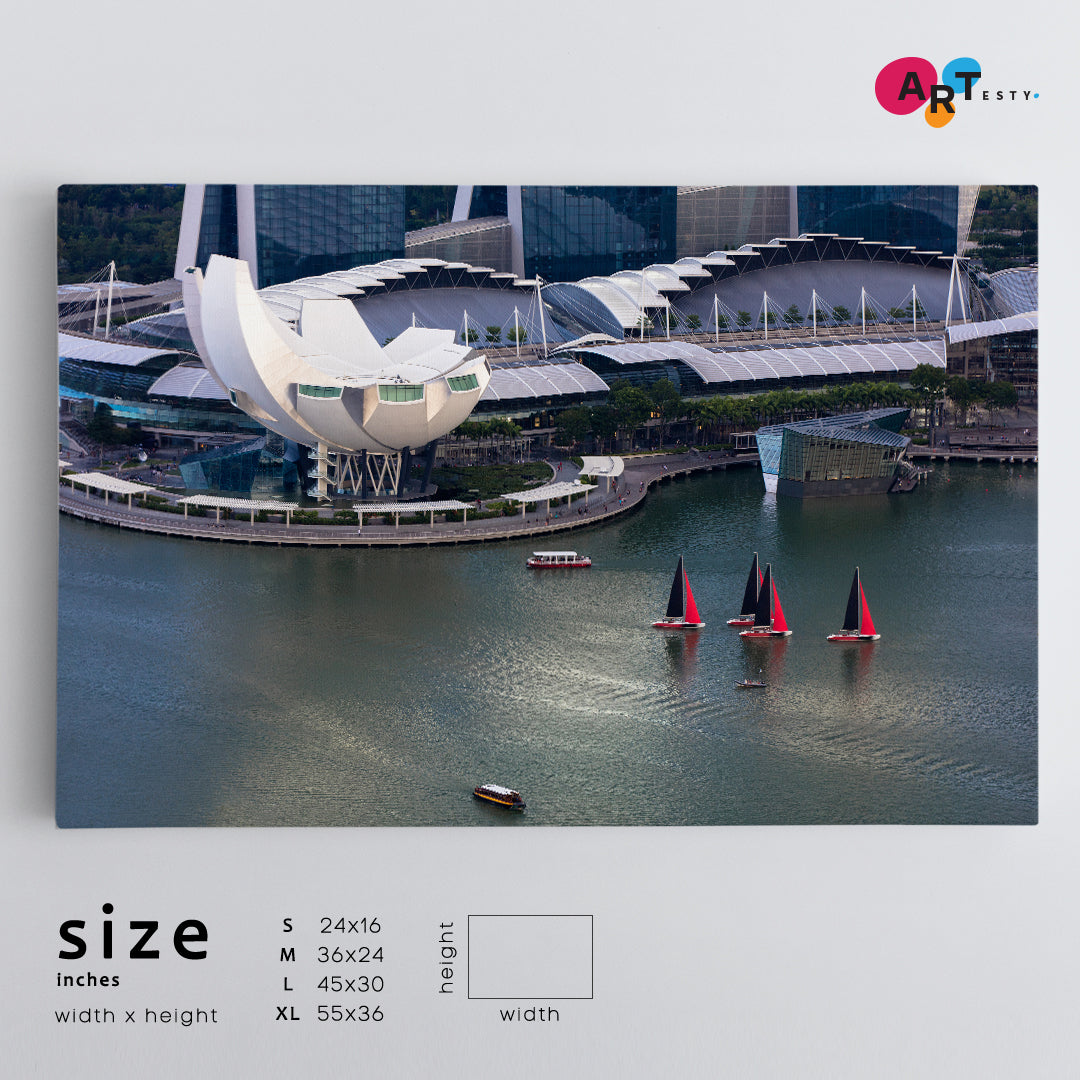 Marina Bay Skyline Museum Singapore Cityscape Cities Wall Art Artesty   