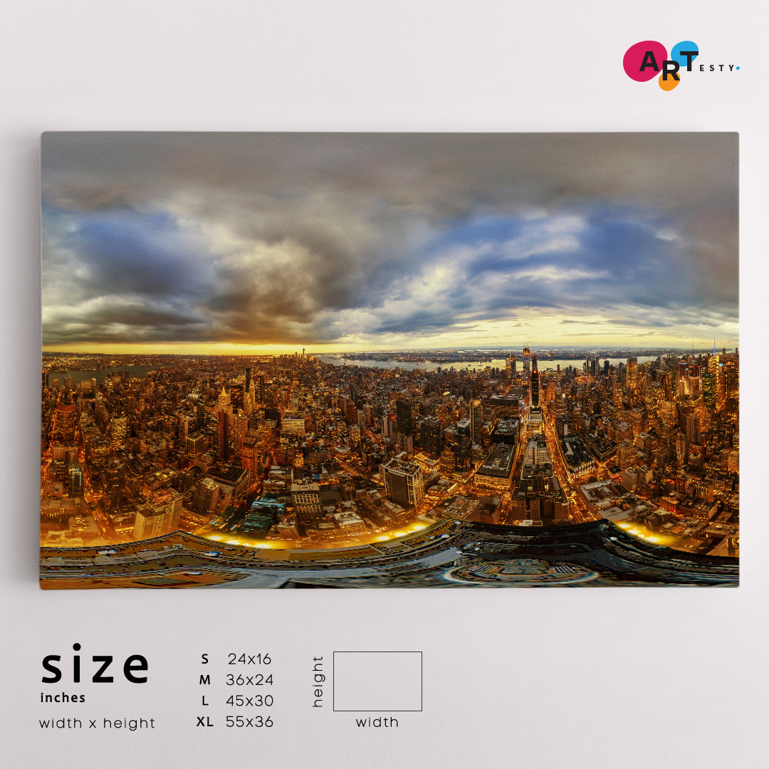 PANORAMA POSTER Manhattan from Empire State Building Cities Wall Art Artesty   