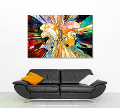 STATE OF FLUX Abstract Shapes Consciousness Abstract Art Print Artesty 1 panel 24" x 16" 