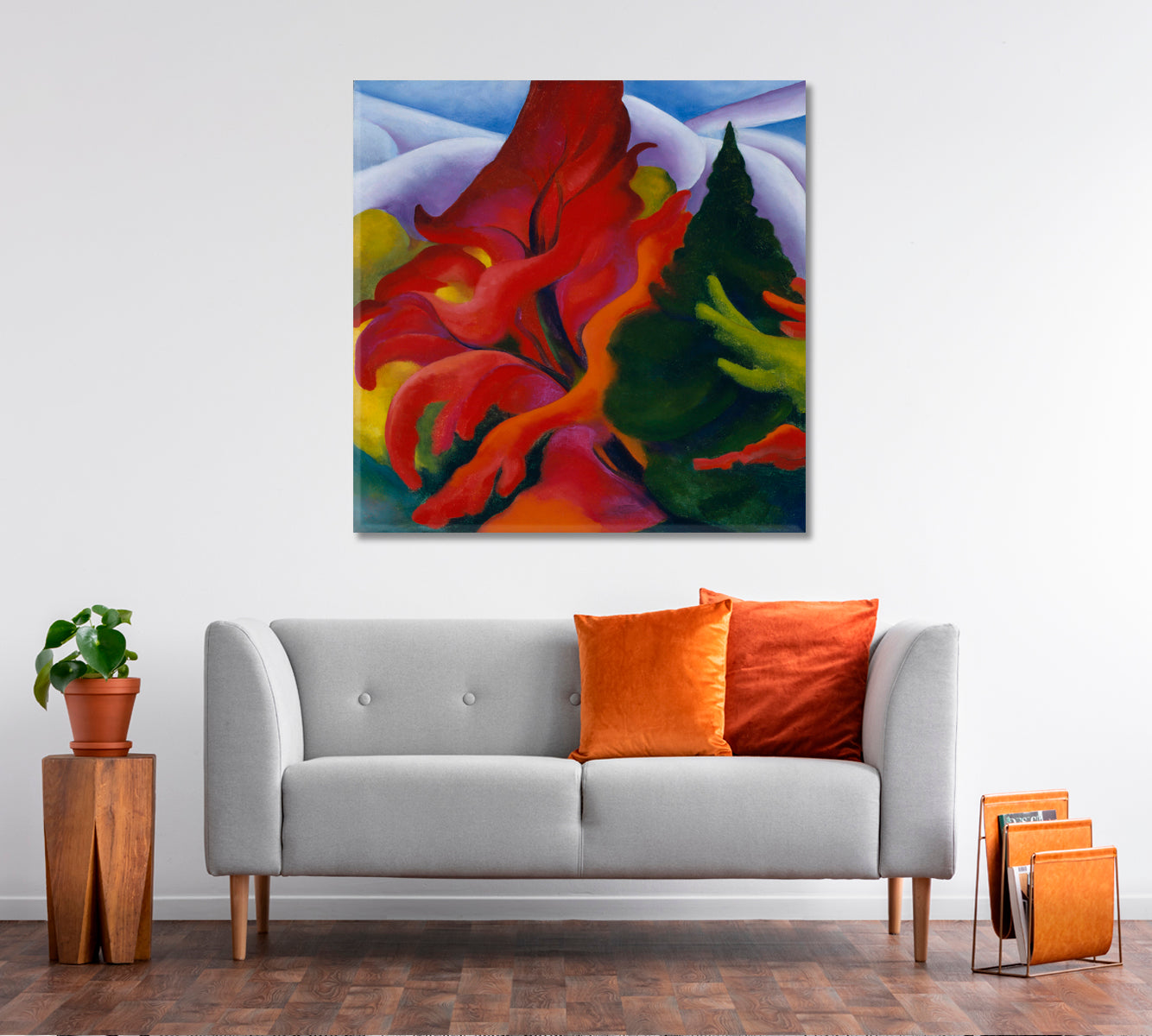 NATURE Georgia o Keeffe Inspired Abstract Style Art Abstract Art Print Artesty   