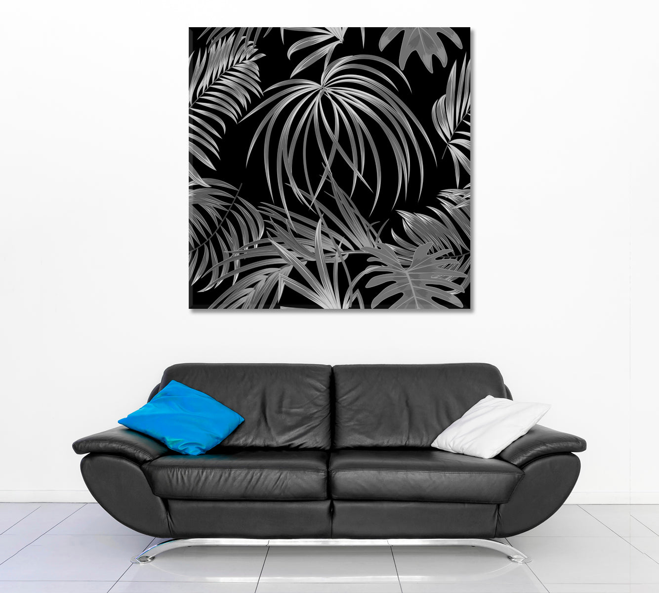 Tropical Jungle Palm Leaves Abstract Poster Tropical, Exotic Art Print Artesty   