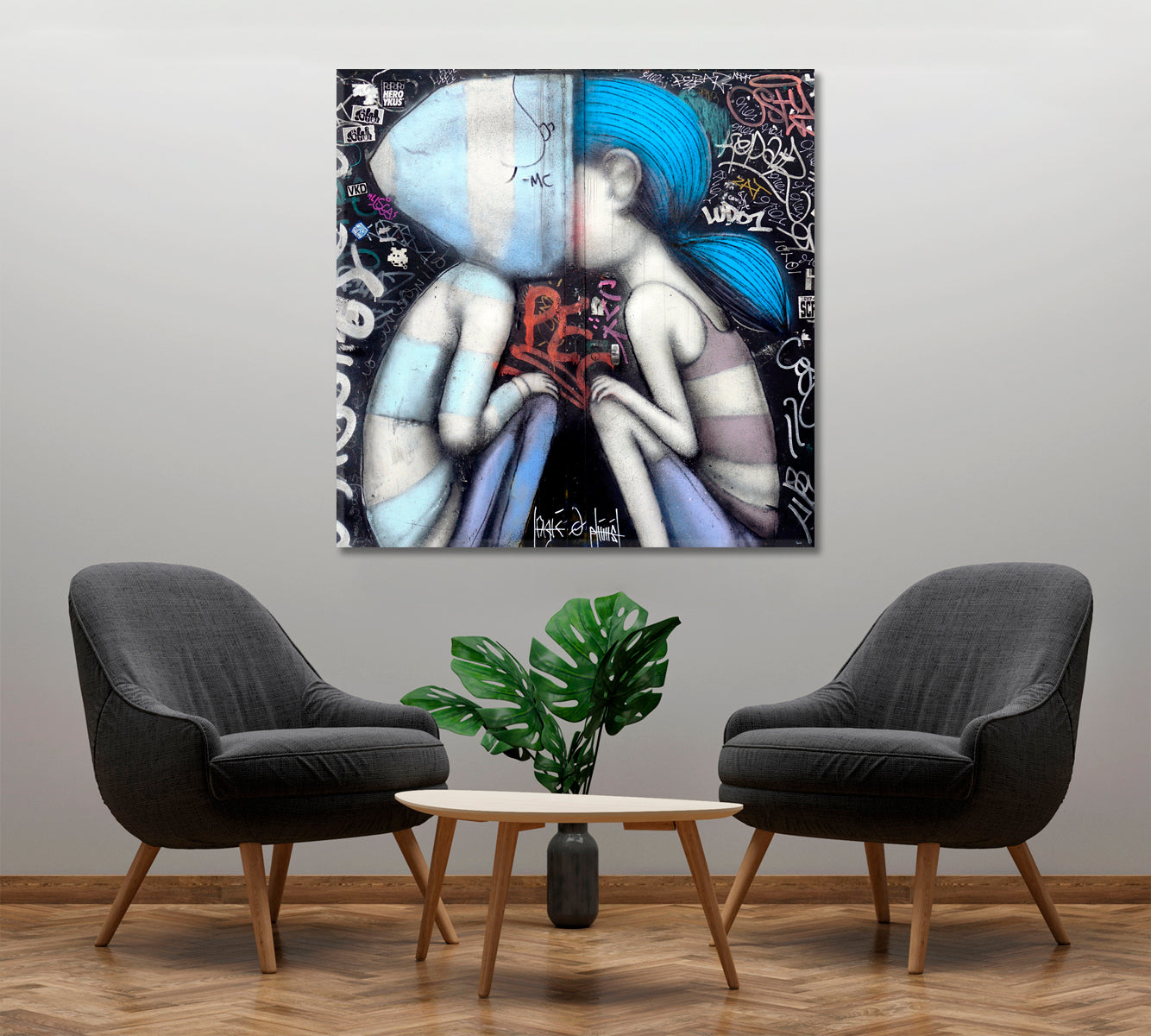 PARIS Painting By Famous French Street Artist Seth Globepainter Street Art Canvas Print Artesty   