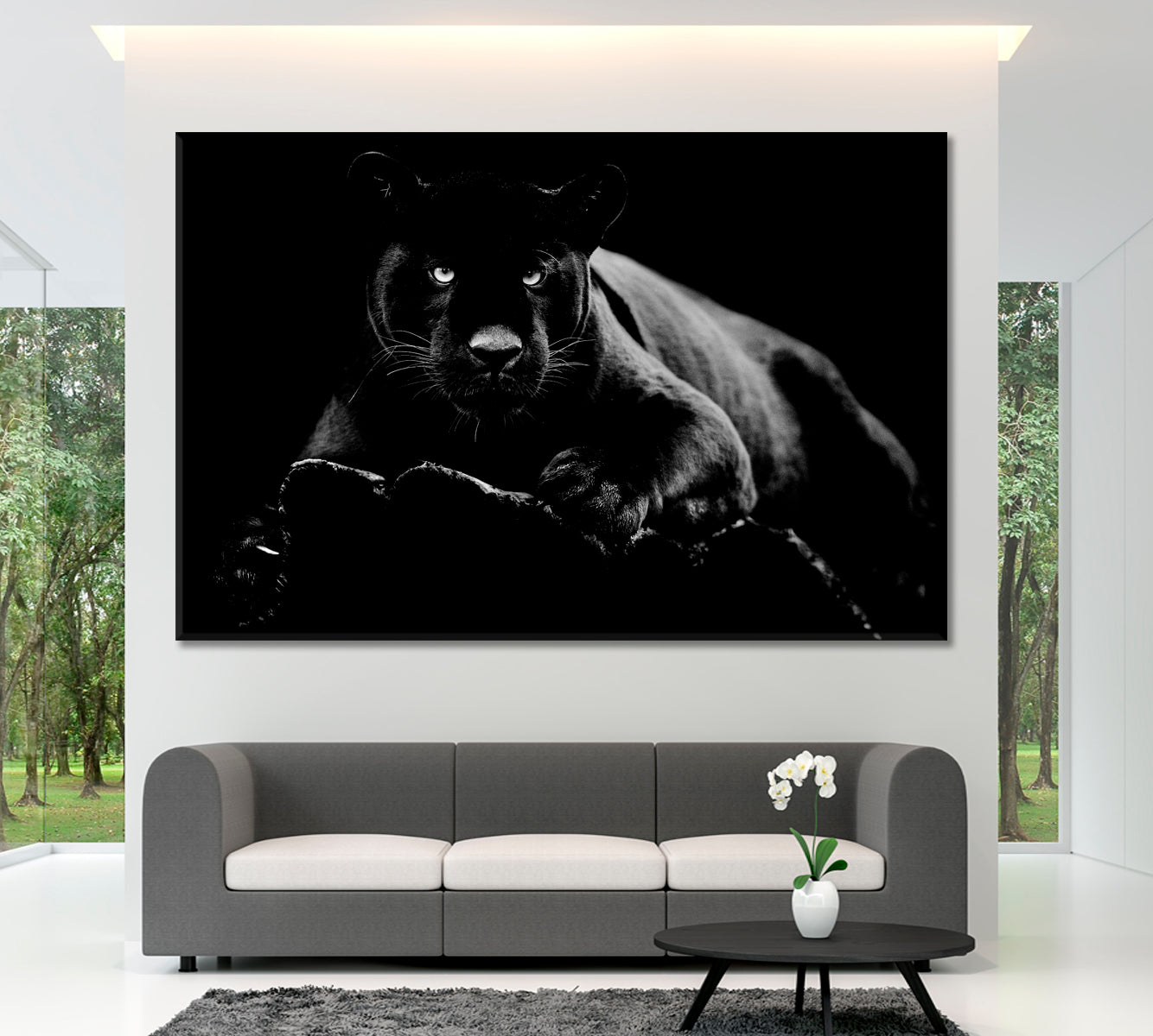 BEAUTIFUL BEAST Black Jaguar Animal World Animals Canvas Print Artesty   