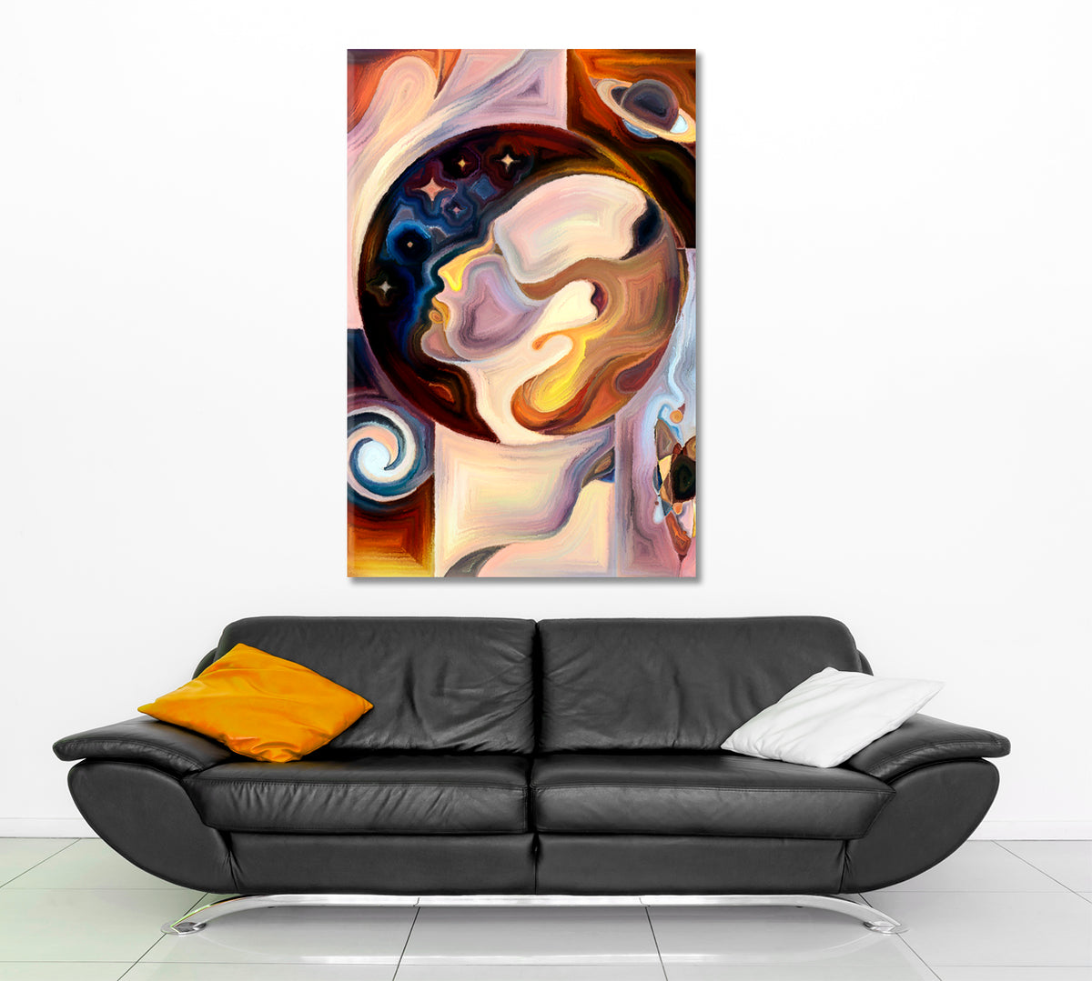 Cosmic Consciousness Vertical 1 panel Abstract Art Print Artesty 1 Panel 16"x24" 