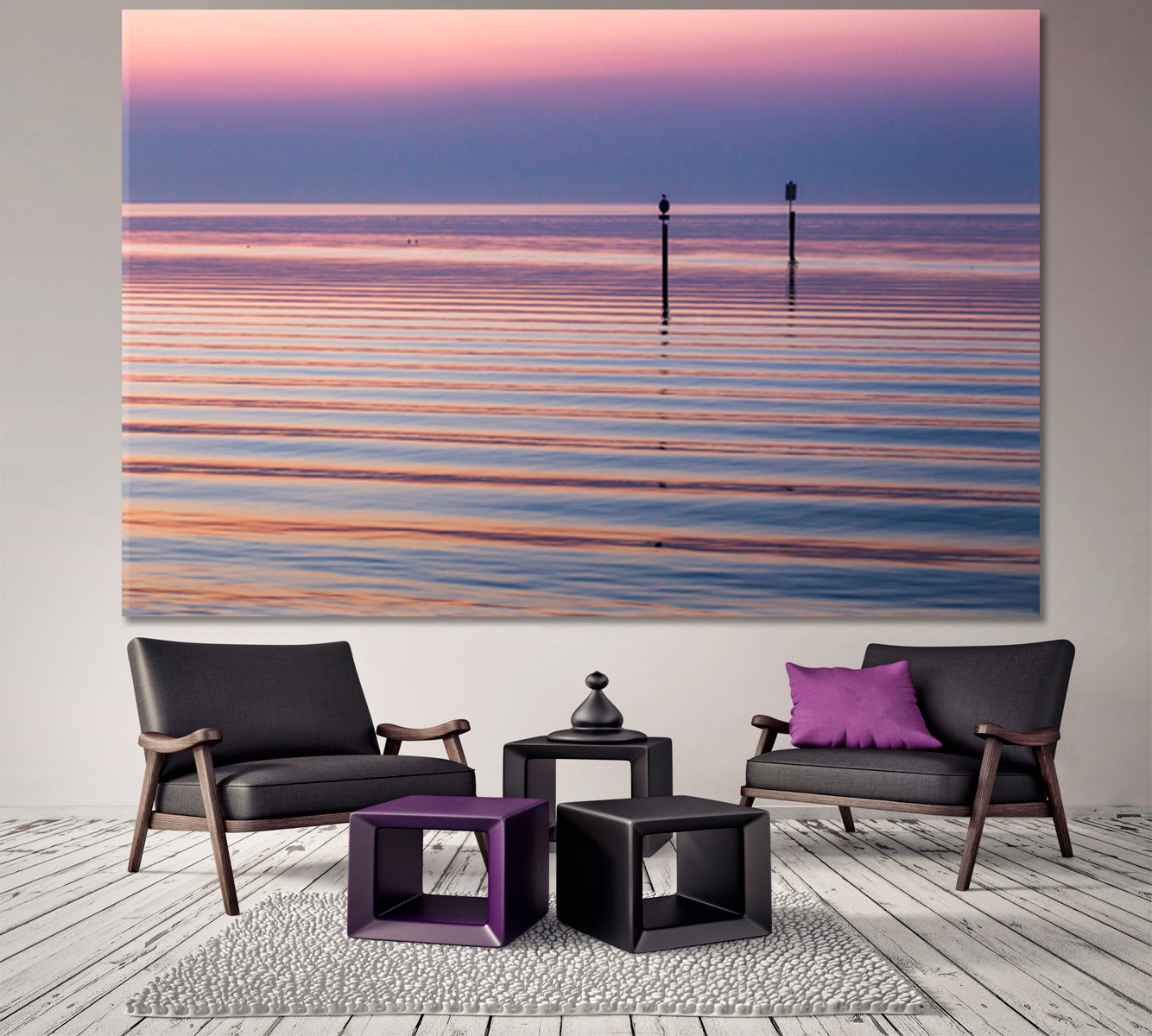 Incredible Play of Purple Colorful Sunrise Sky Panorama Bodensee Lake Germany Scenery Landscape Fine Art Print Artesty   