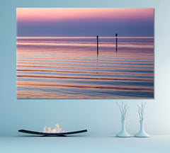 Incredible Play of Purple Colorful Sunrise Sky Panorama Bodensee Lake Germany Scenery Landscape Fine Art Print Artesty 1 panel 24" x 16" 