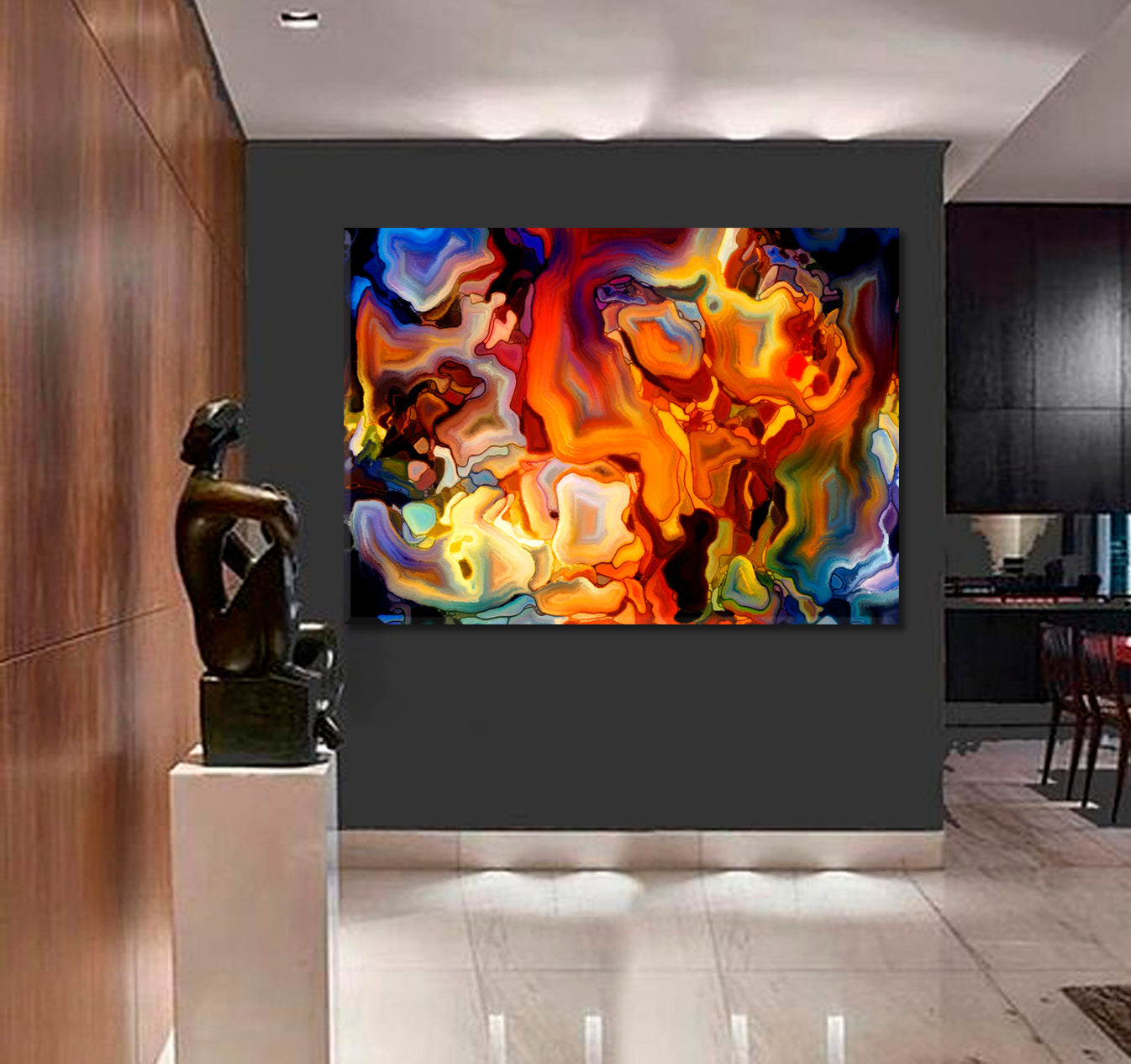 Swirls Motion Colors Abstract Design Super Trendy Art Contemporary Art Artesty   