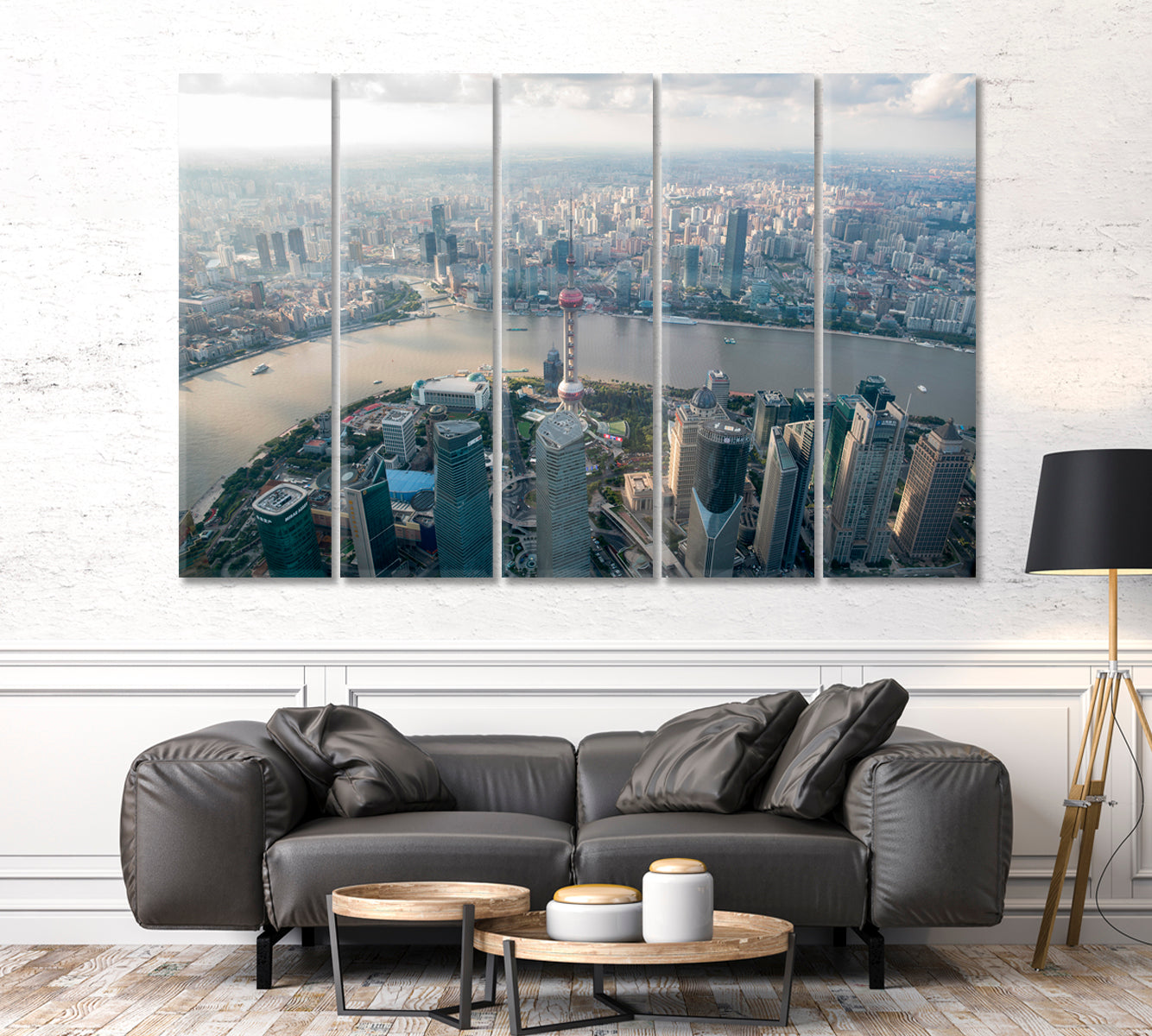 Shanghai Cityscape Skyscrapers Poster Cities Wall Art Artesty   