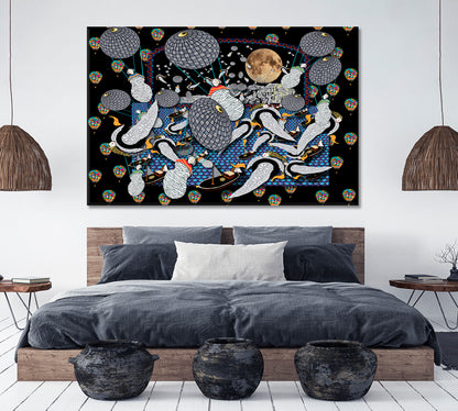 Futuristic Trippy Psychedelic Creative Contemporary Art Contemporary Art Artesty 1 panel 24" x 16" 