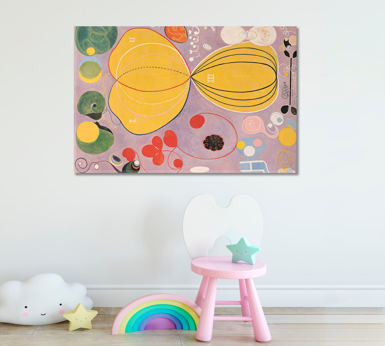 Abstract Impressionism Inspired by Hilma Af Klint Vivid Modernist Abstract Art Print Artesty   