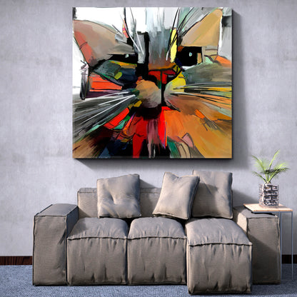 CAT Vivid Abstract Expressionist Art Abstract Art Print Artesty   