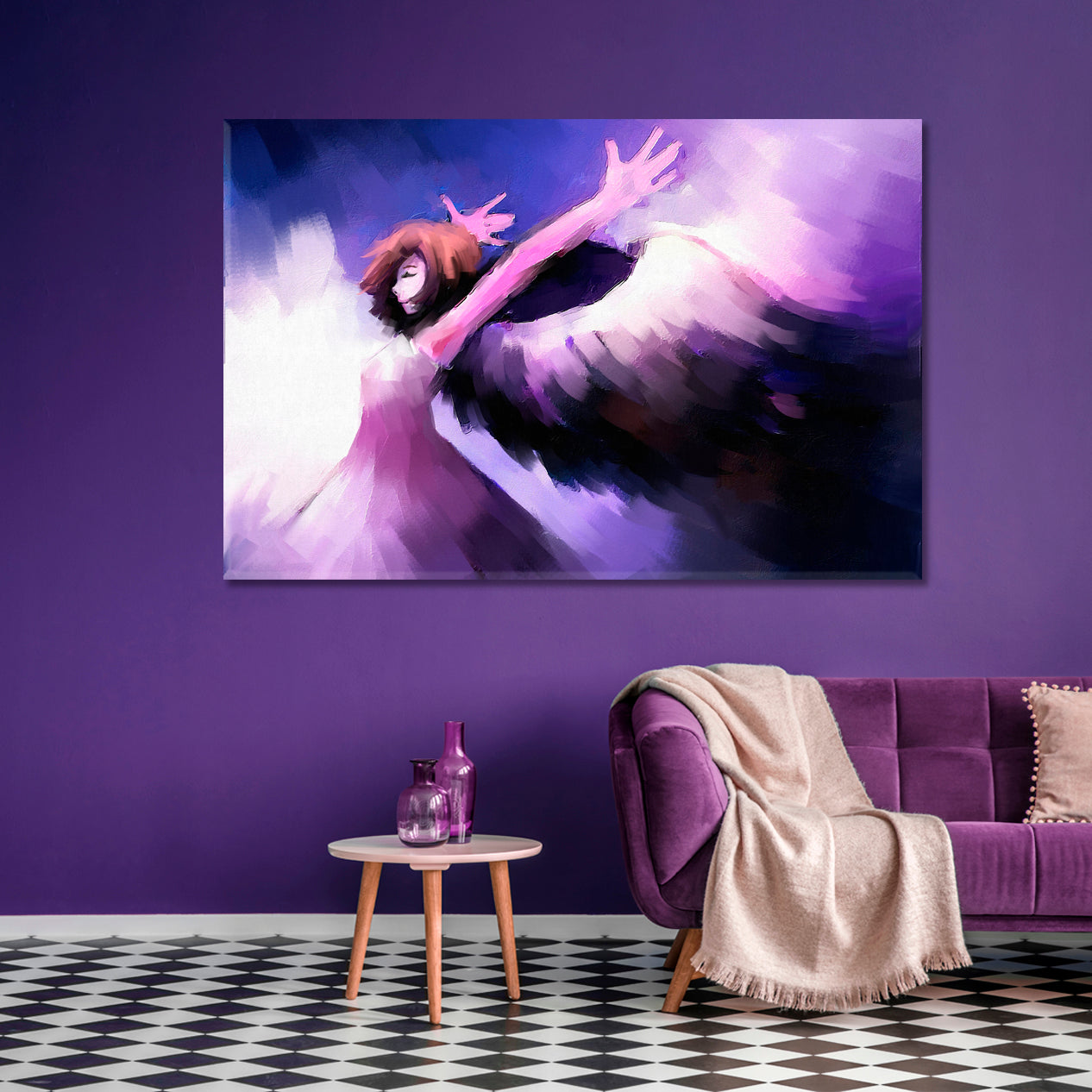 I'm Flying Angel Girl With Wings Fine Art Canvas Print TV, Cartoons Wall Art Canvas Artesty   