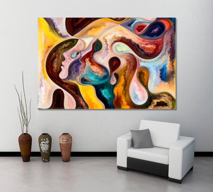 Abstract Shapes Vivid Dreams Painting Consciousness Art Artesty   