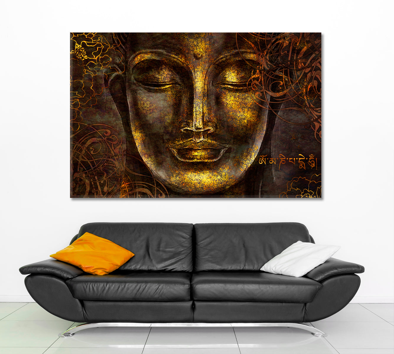 Buddha Modern Religious Modern Art Artesty 1 panel 24" x 16" 