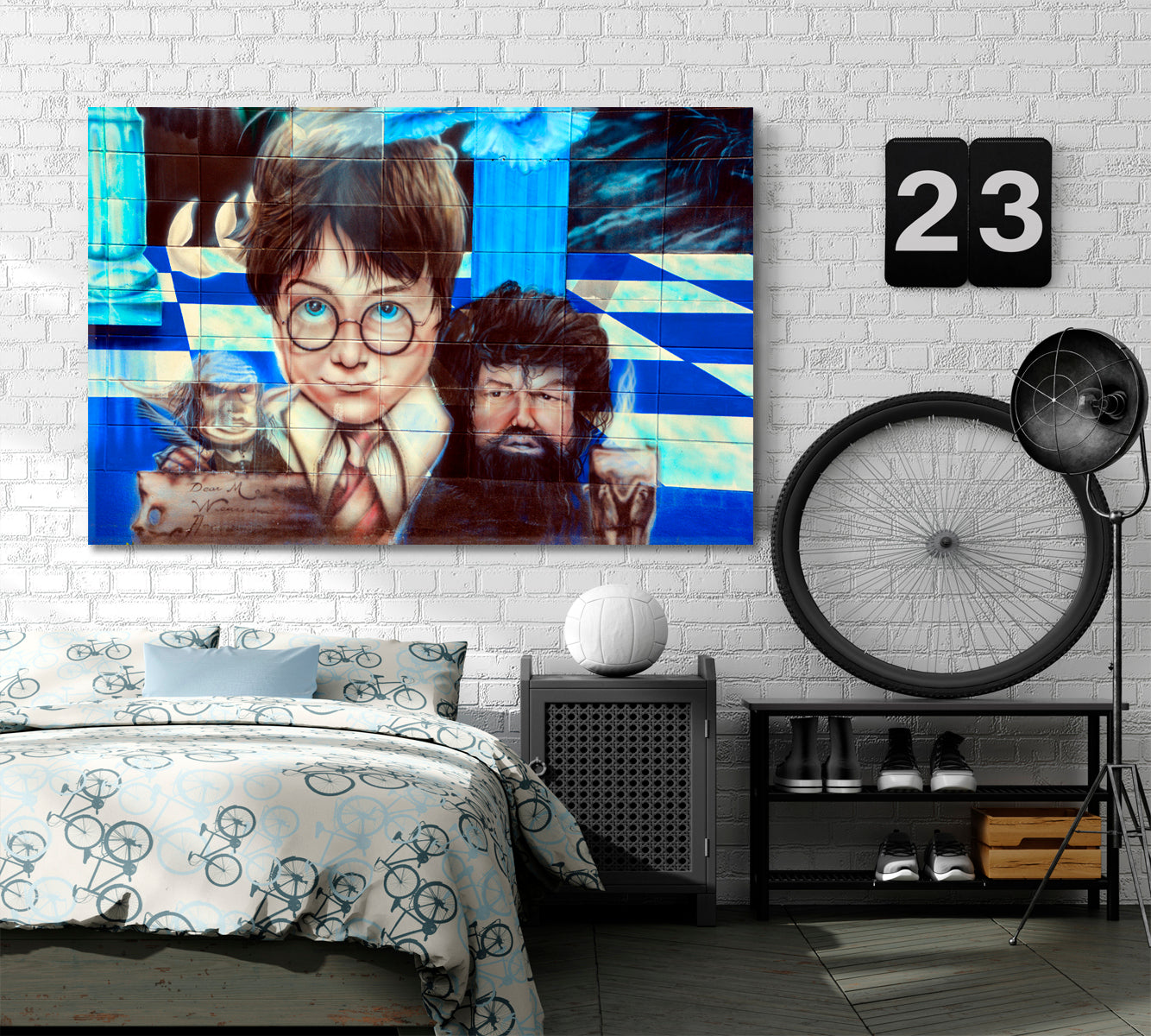 Harry Potter Street Art Montreal Canada Vibrant Graffiti Canvas Print Street Art Canvas Print Artesty   