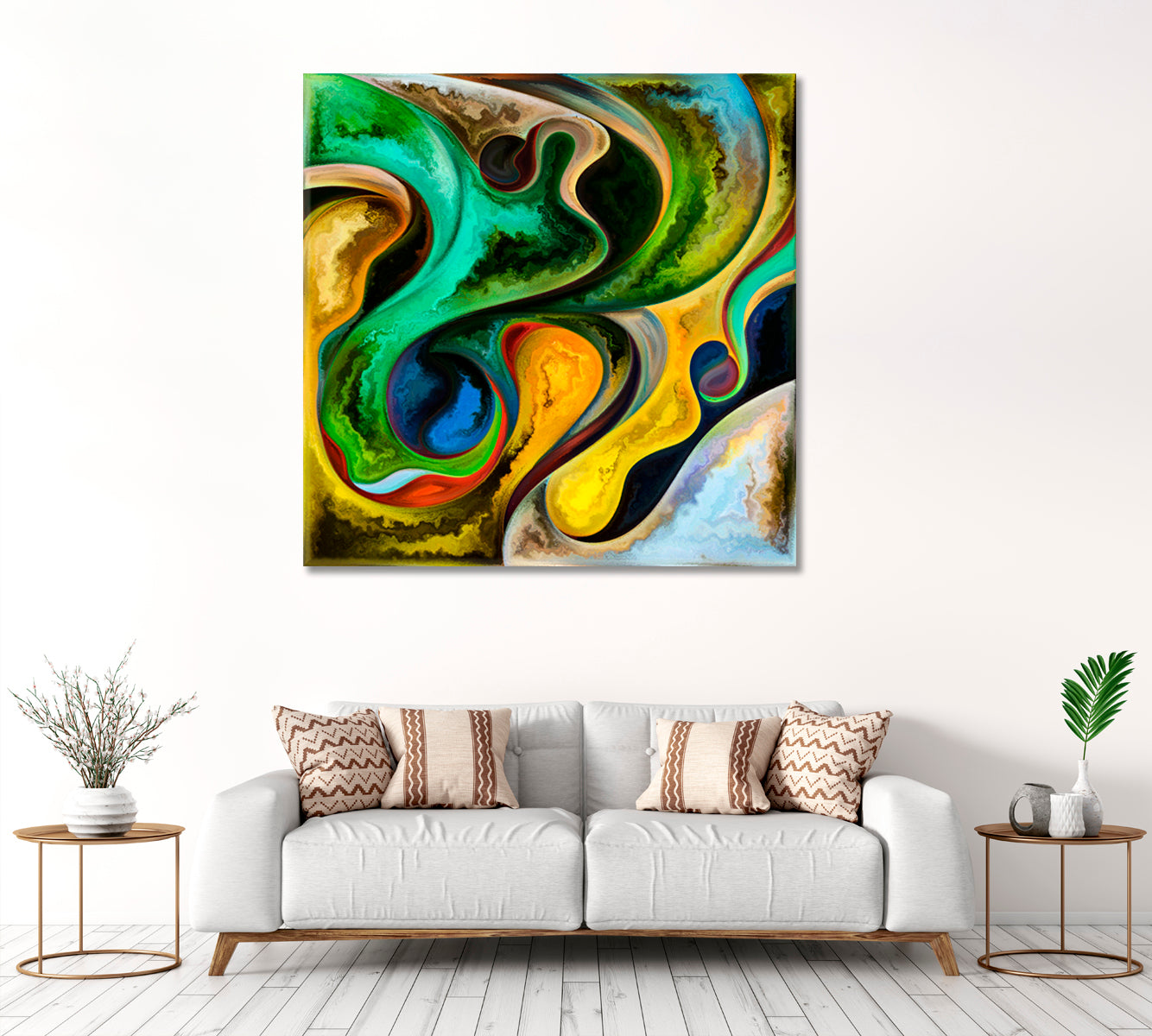 Similarity Square Panel Abstract Art Print Artesty   