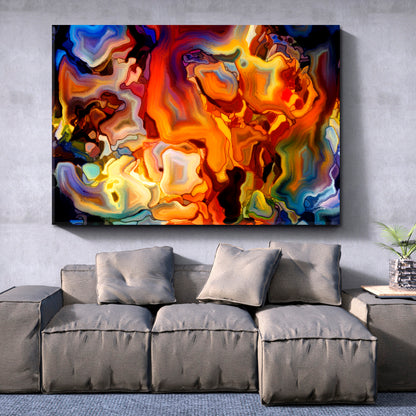 Swirls Motion Colors Abstract Design Super Trendy Art Contemporary Art Artesty   