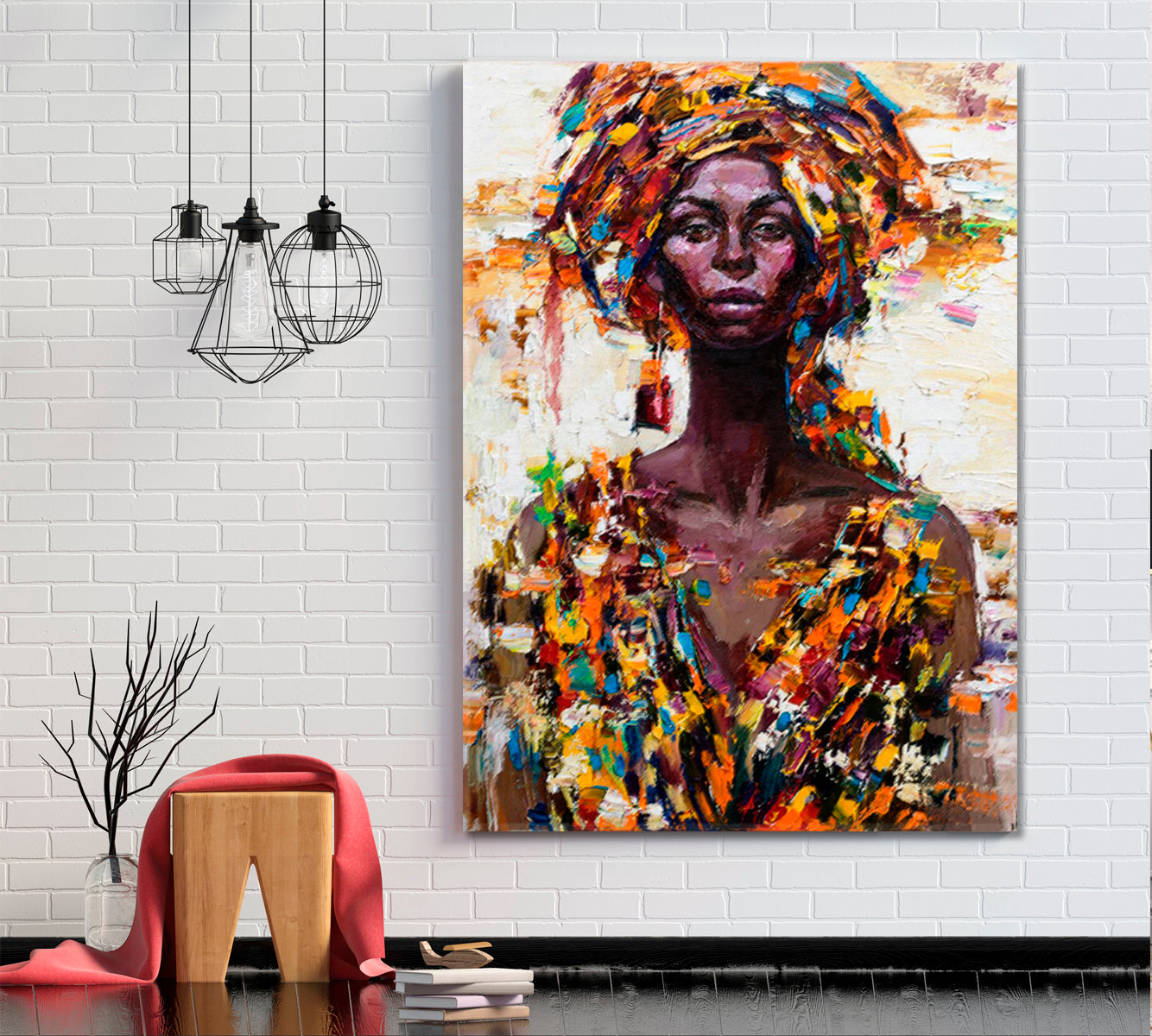 Vivid Beautiful Afro Woman Incredible Black Girl Poster People Portrait Wall Hangings Artesty   