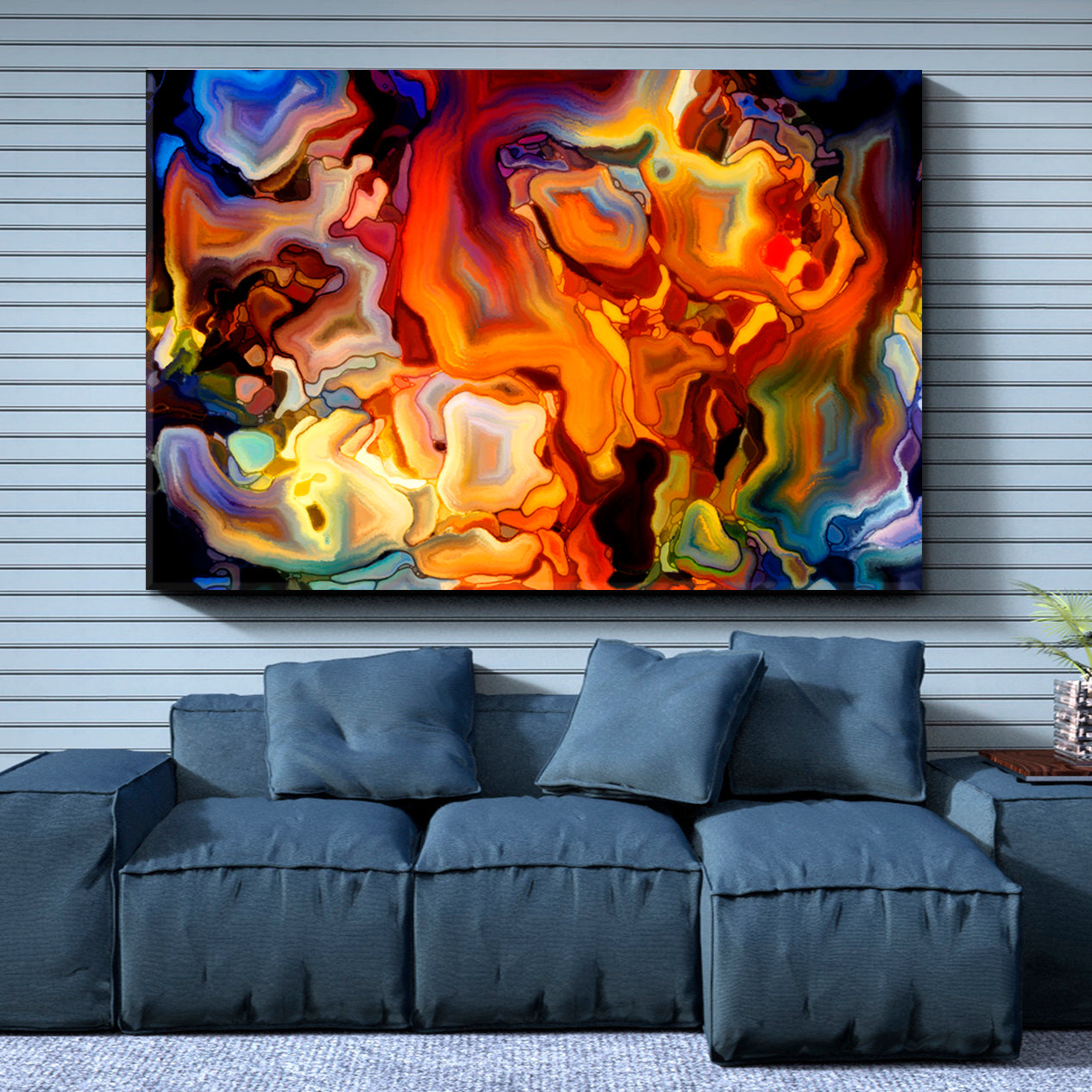 Swirls Motion Colors Abstract Design Super Trendy Art Contemporary Art Artesty   