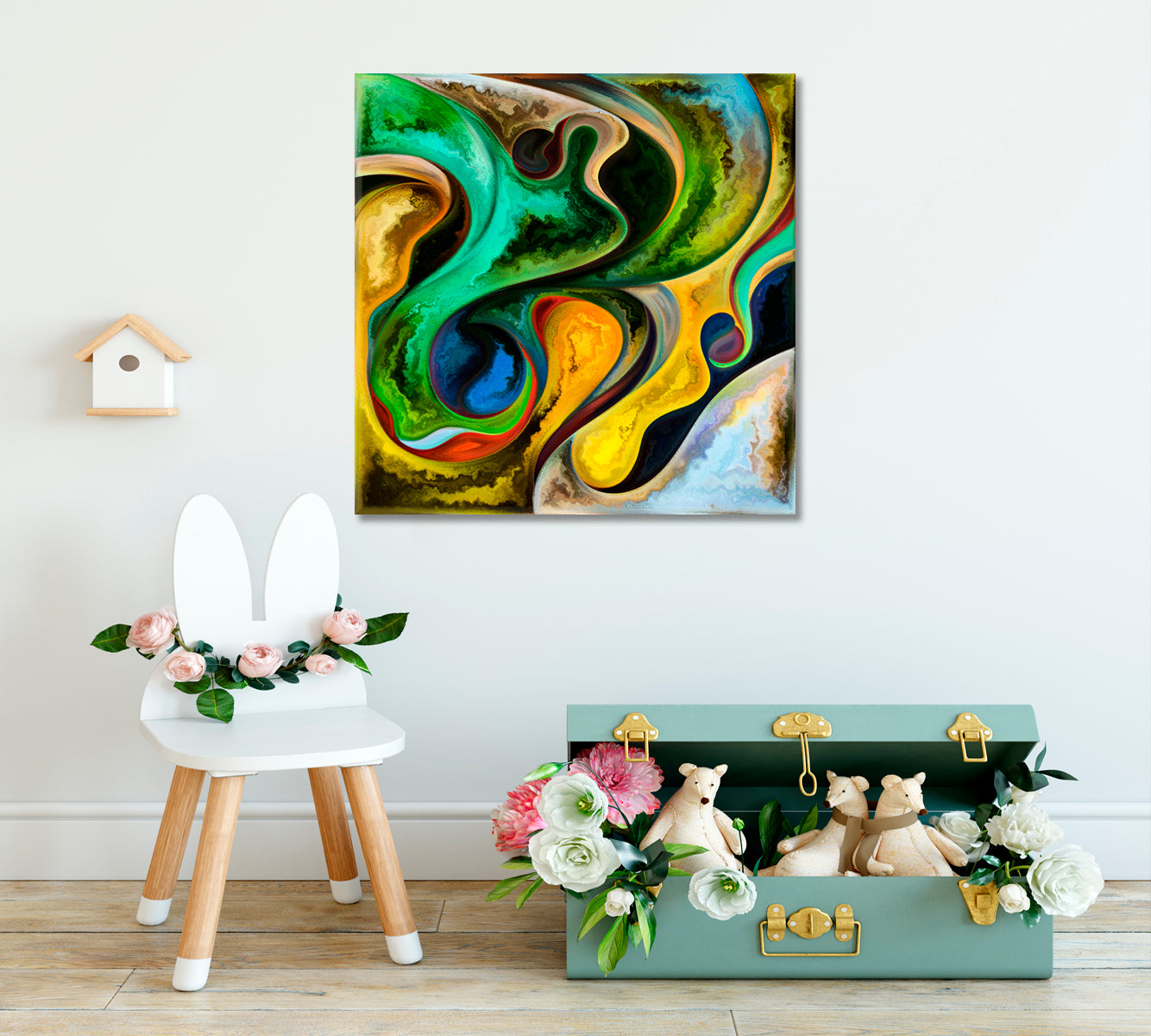 Similarity Square Panel Abstract Art Print Artesty   