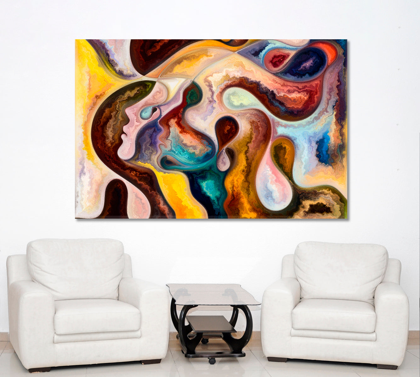 Abstract Shapes Vivid Dreams Painting Consciousness Art Artesty   