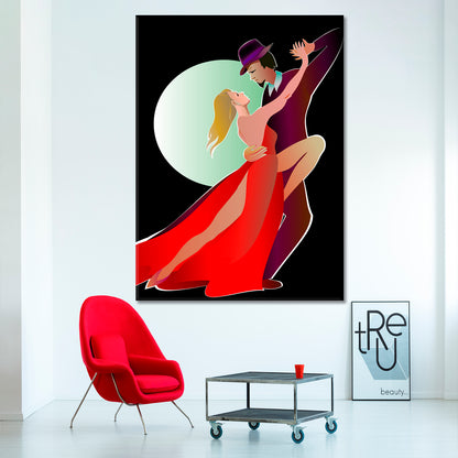 TANGO Dance Under The Moonlight Pop Culture Canvas Print Artesty   