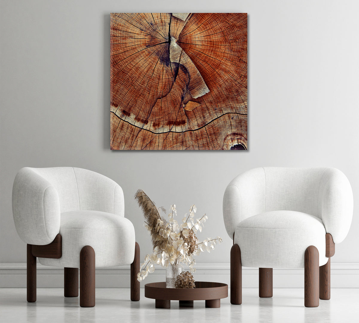 ABSTRACT WOOD Poster Abstract Art Print Artesty 1 Panel 12"x12" 