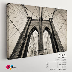 Brooklyn Bridge New York City USA Architecture Famous Landmarks Artwork Print Artesty   