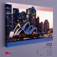 Australia Landmarks Sydney Opera House Skyline Cities Wall Art Artesty   