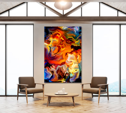 Abstract Stunning Artwork- Vertical 1 panel Contemporary Art Artesty   