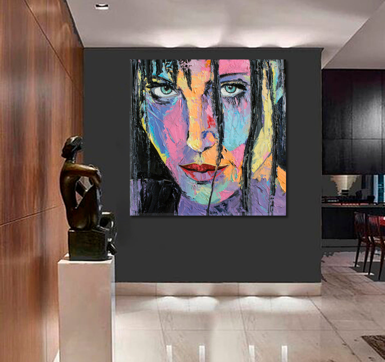 Beautiful Woman Fine Art, Square Panel Fine Art Artesty   